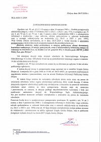 Foto: ZAWIADOMIENIE-OBWIESZCZENIE nr.RLŁ.6220.11.2024 z dnia 18 lipca 2024 roku