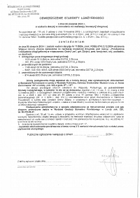 Foto: OBWIESZCZENIE STAROSTY ŁOMŻYŃSKIEGO o wydaniu decyzji o zezwoleniu na realizacje inwestycji drogowej z dnia 6 sierpnia 2024 roku