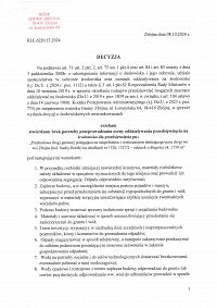 Foto: Decyzja Wójta Gminy Zbójna nr.RLŁ.6220.13.2024 z dnia 8 października 2024 roku