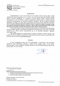 Foto: Zawiadomienie o wszczęciu postępowania Dyrektora Zarządu Zlewni w Giżycku z dnia 5 listopada 2024 roku
