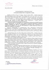 Foto: ZAWIADOMIENIE-OBWIESZCZENIE o wszczęciu postępowania i wystąpieniu o opinię nr.RLŁ.6220.2.2025 z dnia 12 lutego 2025 roku