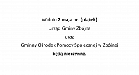 Foto: Informacja o pracy Urzędu Gminy oraz Gminnego Ośrodka Pomocy Społecznej