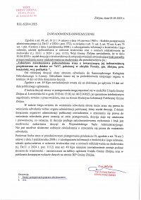 Foto: ZAWIADOMIENIE-OBWIESZCZENIE nr.RLŁ.6220.4.2025 z dnia 5 maja 2025 roku