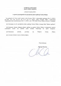 Foto: Uchwała w sprawie przystąpienia do sporządzenia planu ogólnego Gminy Zbójna