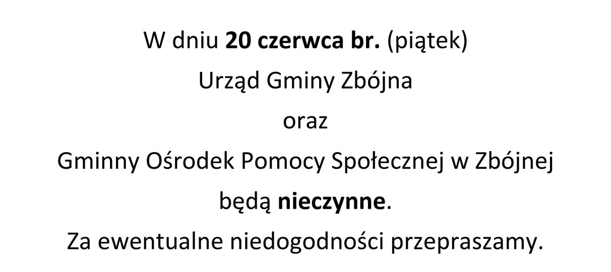 Zdjęcie do wiadomości Informacja o pracy Urzędu Gminy oraz Gminnego Ośrodka Pomocy Społecznej