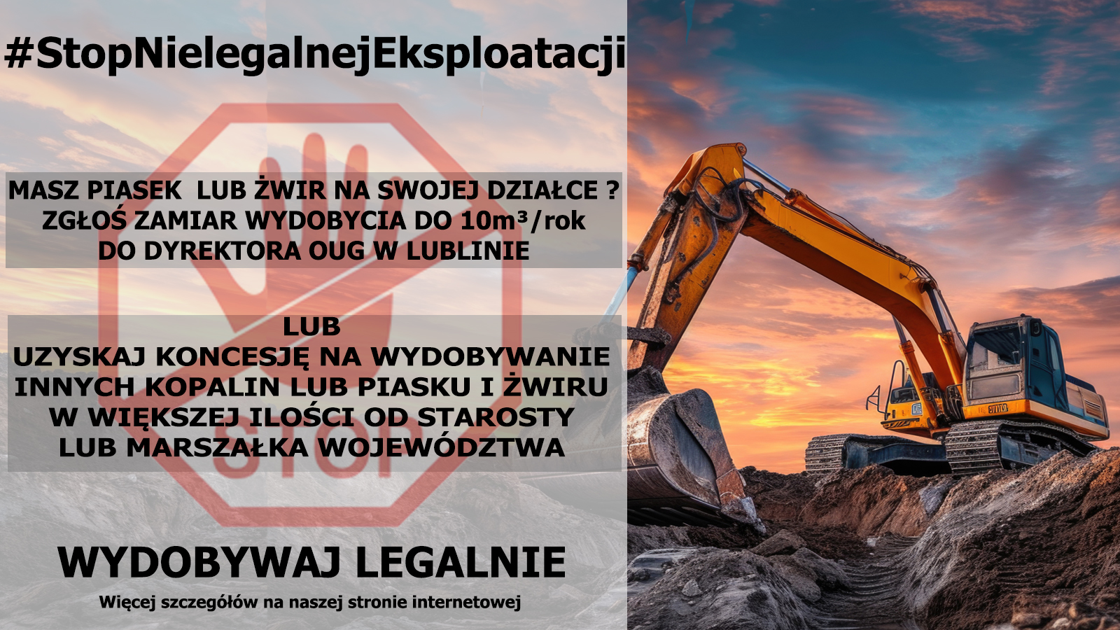 Zdjęcie do wiadomości Kampania #StopNielegalnejEksploatacji