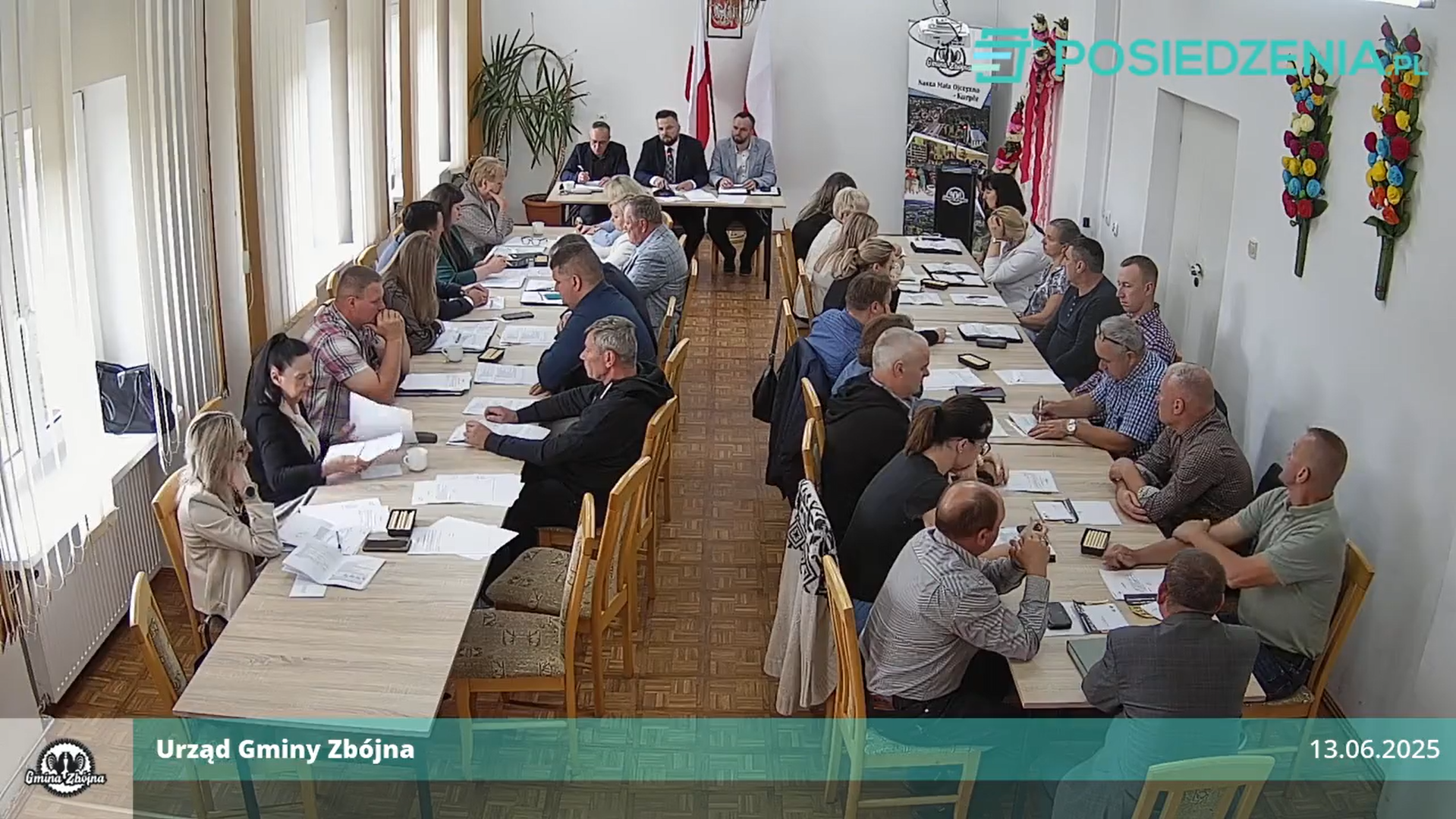 Zdjęcie do wiadomości IX Sesja Rady Gminy Zbójna 13 czerwca godz. 10:00